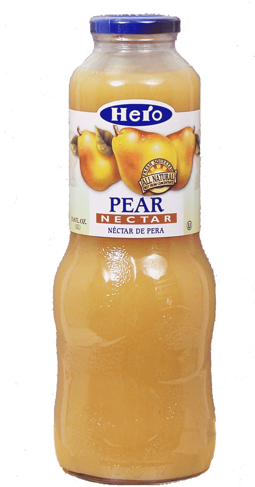 Hero  pear nectar, fresh squeezed, all natural, not from concentrate, contains 50% juice Full-Size Picture